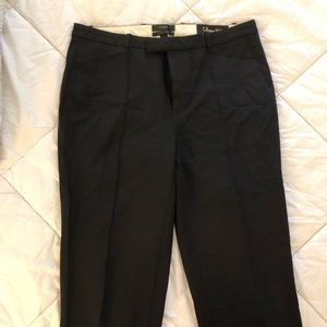 JCrew Black Ankle Pants Tollegno 1900 “Eaton Boy”